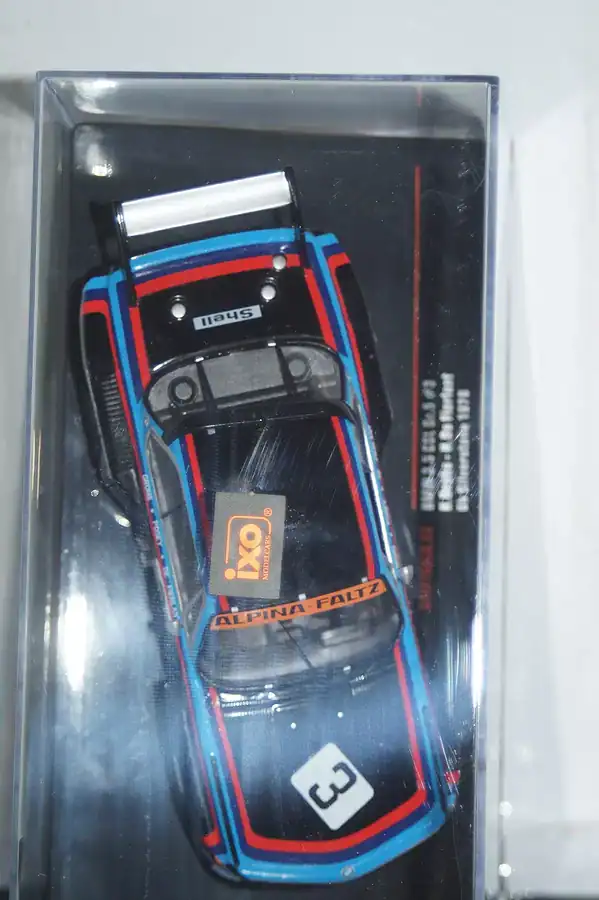 Ixo bmw 3.5 csl gr.5 #3 6th silverstone 1976 1:43 diecast gtm166lq.22