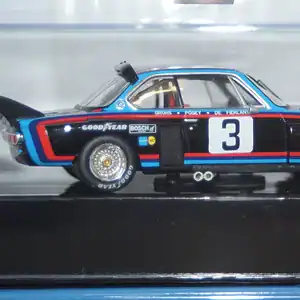 Ixo bmw 3.5 csl gr.5 #3 6th silverstone 1976 1:43 diecast gtm166lq.22