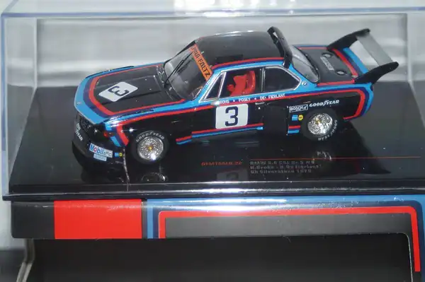 Ixo bmw 3.5 csl gr.5 #3 6th silverstone 1976 1:43 diecast gtm166lq.22