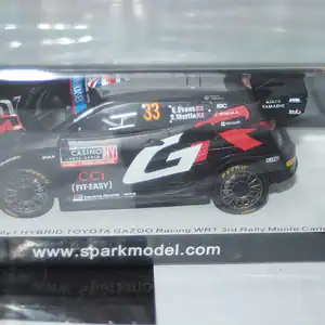 Spark toyota yaris gr rally monte carlo 2024 e.evans #33 1:43 resin s6851