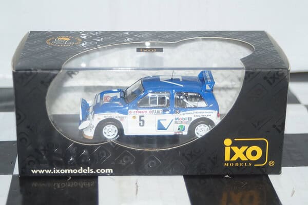 Ixo mg metro 6r4 rally monte carlo 1986 #5 t.pond 1:43 rac033