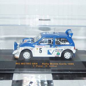 Ixo mg metro 6r4 rally monte carlo 1986 #5 t.pond 1:43 rac033