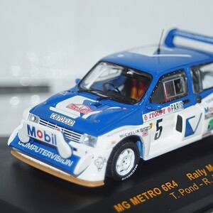 Ixo mg metro 6r4 rally monte carlo 1986 #5 t.pond 1:43 rac033