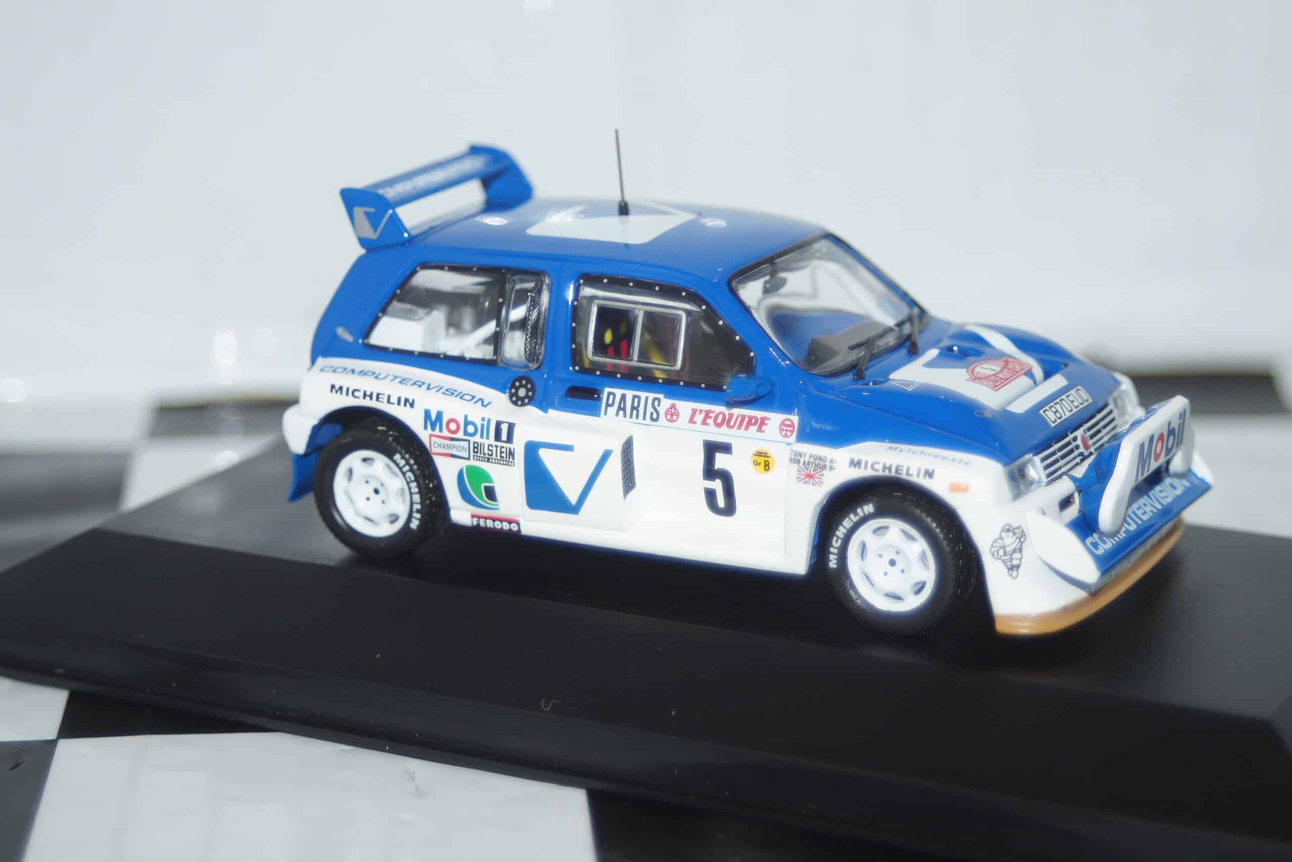 Ixo mg metro 6r4 rally monte carlo 1986 #5 t.pond 1:43 rac033