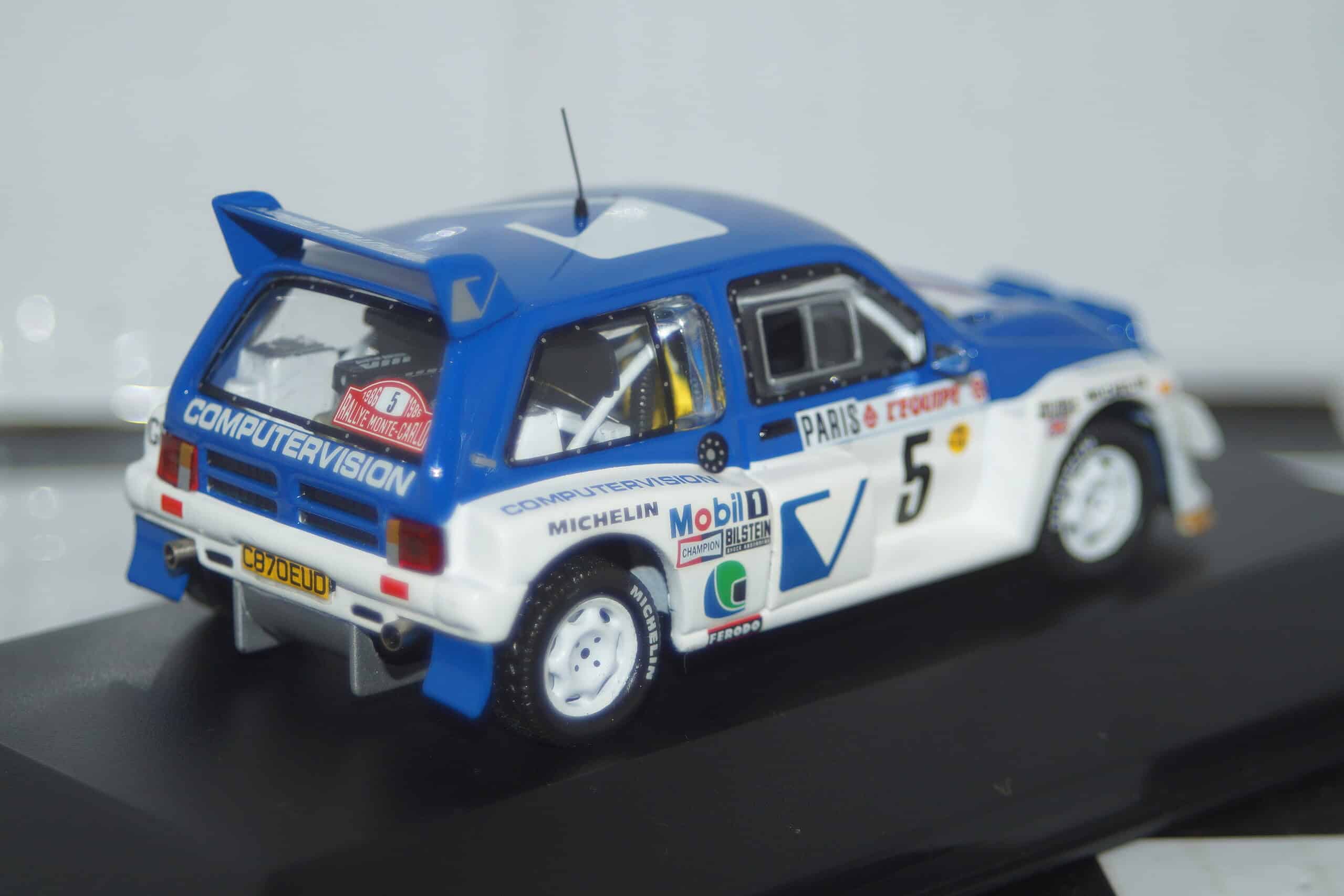 Ixo mg metro 6r4 rally monte carlo 1986 #5 t.pond 1:43 rac033