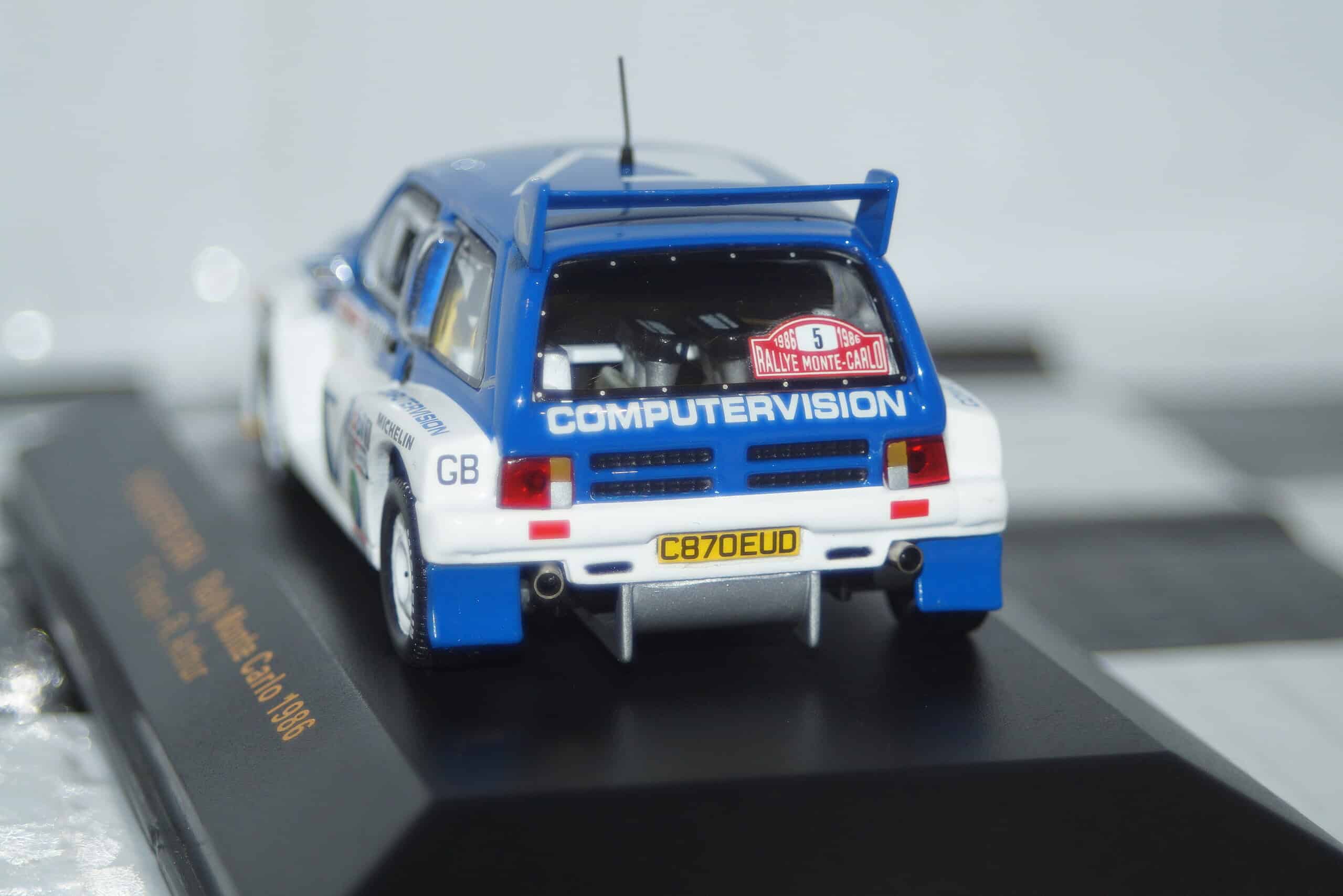 Ixo mg metro 6r4 rally monte carlo 1986 #5 t.pond 1:43 rac033