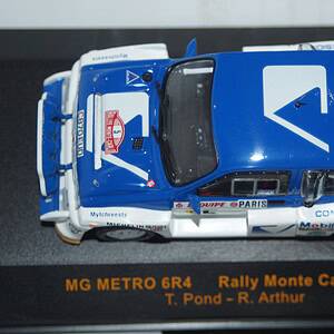 Ixo mg metro 6r4 rally monte carlo 1986 #5 t.pond 1:43 rac033