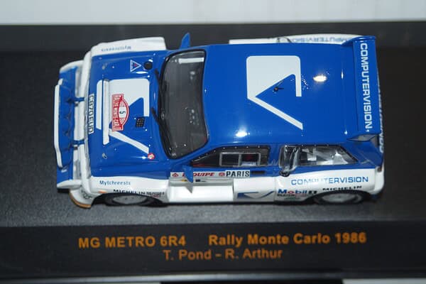 Ixo mg metro 6r4 rally monte carlo 1986 #5 t.pond 1:43 rac033