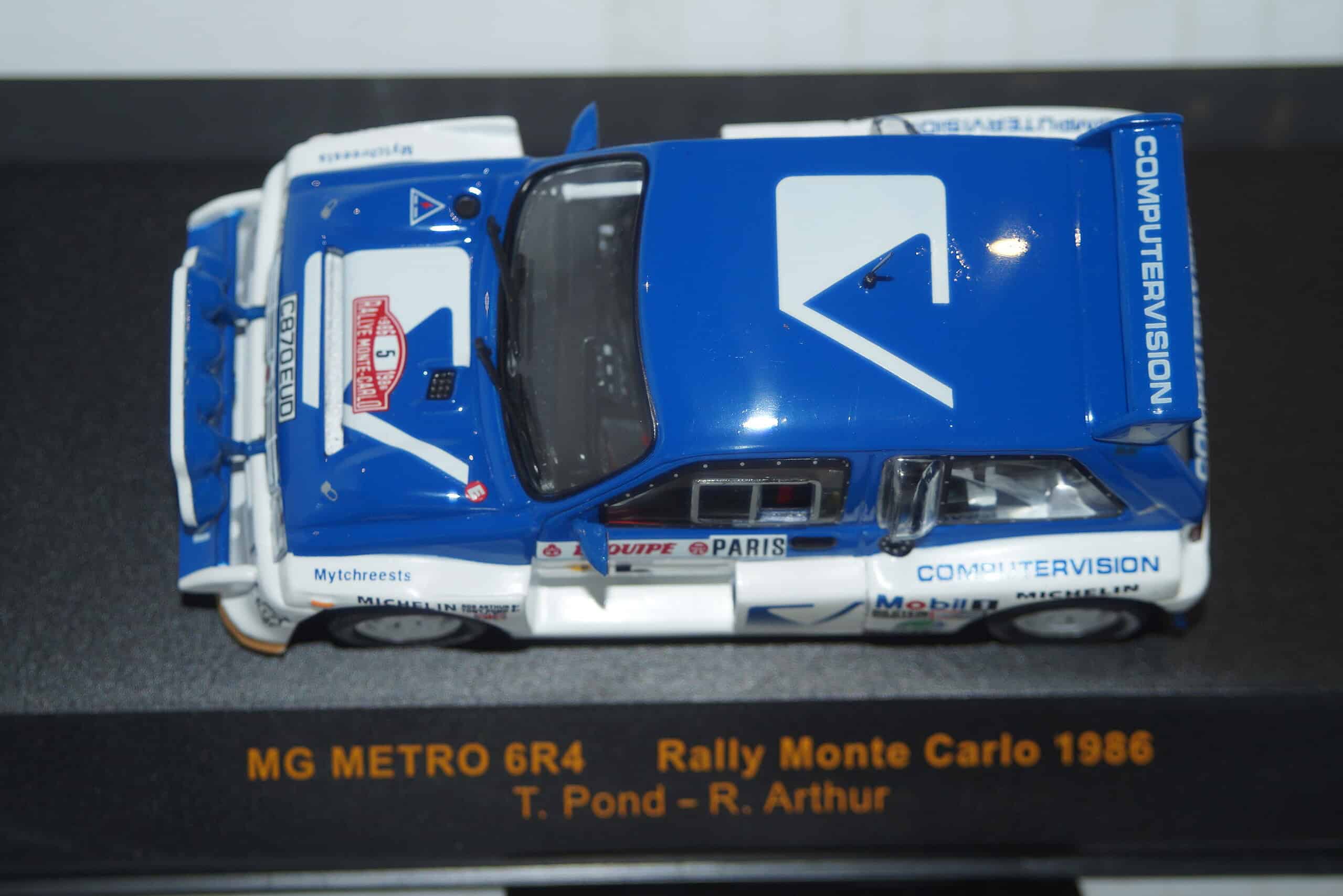Ixo mg metro 6r4 rally monte carlo 1986 #5 t.pond 1:43 rac033