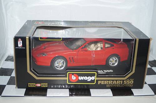 Burago ferrari 550 maranello 1996 red 1:18 scale ref 3064