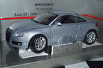 Minichamps audi tt rhd 2006 silver/blue metallic 1:18 150 015020