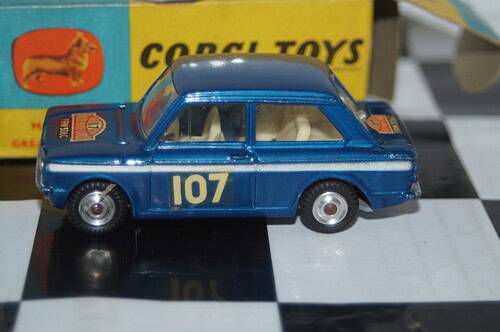Corgi hillman imp monte carlo in blue #7 ref 328