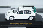 Ixo skoda fabia wrc test car 2005 white 1:43 diecast ram176