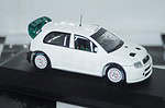 Ixo skoda fabia wrc test car 2005 white 1:43 diecast ram176