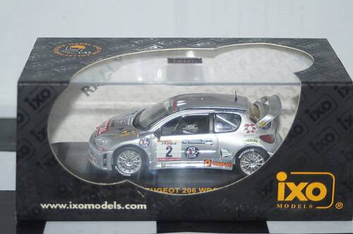 Ixo peugeot 206 wrc rally #2 italian champion 2002 travaglia 1:43 ram097
