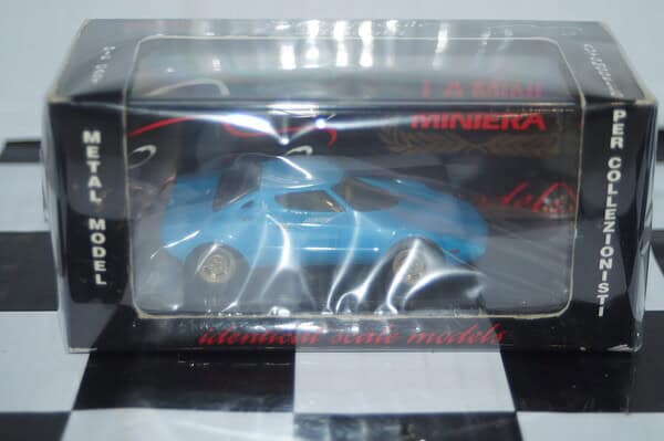 La mini miniera lancia stratos blue ref mm ls01m 1/43rd white metal