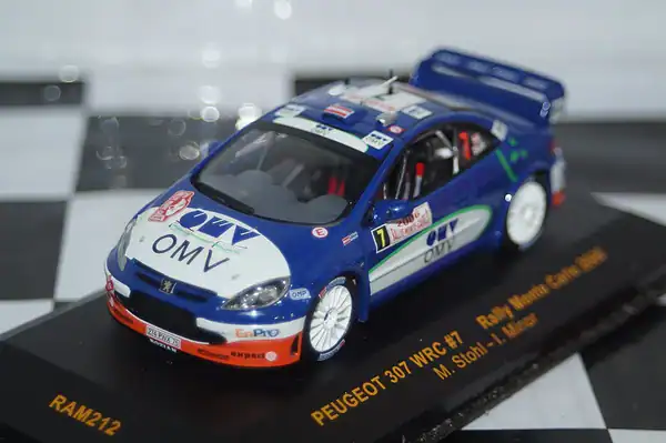 Ixo peugeot 307 wrc #7 rally monte carlo 2006 m.stohl ram212