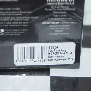 Spark ford puma 5th rally monte carlo 2024 a.fourmax #16 s6854