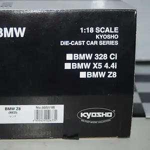 Kyosho bmw z8 red 1:18th scale ref 08511r