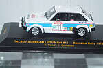 Ixo talbot sunbeam lotus #11 sanremo 1979 t.pond ref rac050 1:43