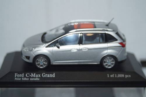 Minichamps ford c-max grand 2010 silver lhd 1:43 diecast