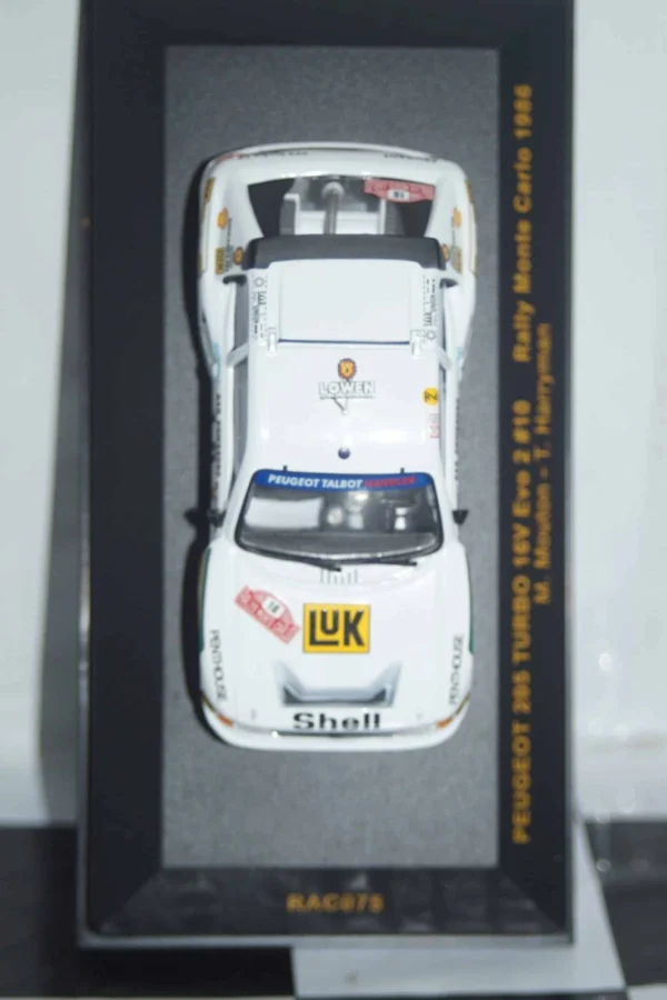 Ixo peugeot 205 turbo 16v evo rally monte carlo #10 1986 ref rac075 1:43rd