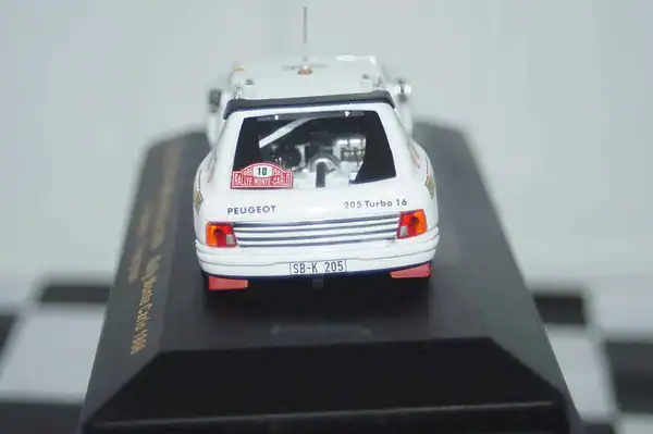 Ixo peugeot 205 turbo 16v evo rally monte carlo #10 1986 ref rac075 1:43rd