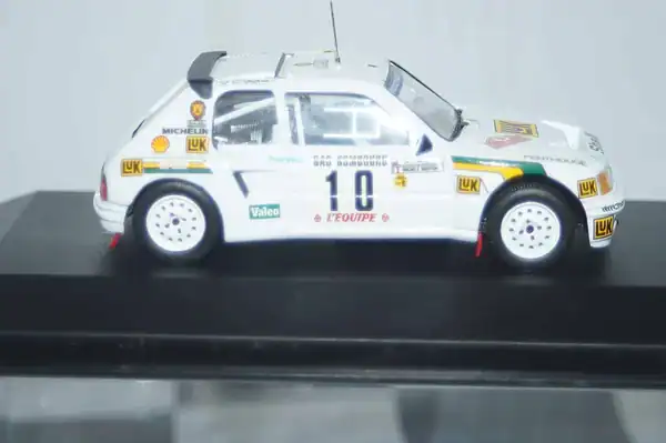Ixo peugeot 205 turbo 16v evo rally monte carlo #10 1986 ref rac075 1:43rd