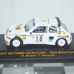 Ixo peugeot 205 turbo 16v evo rally monte carlo #10 1986 ref rac075 1:43rd
