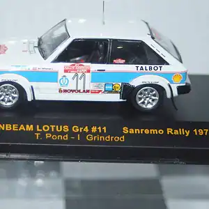 Ixo talbot sunbeam lotus #11 sanremo 1979 t.pond ref rac050 1:43
