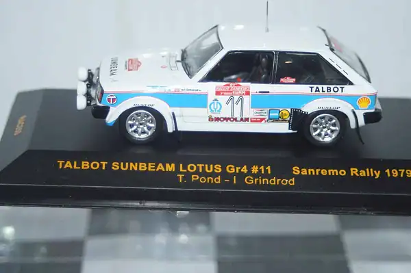 Ixo talbot sunbeam lotus #11 sanremo 1979 t.pond ref rac050 1:43