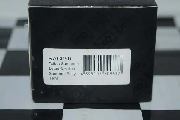 Ixo talbot sunbeam lotus #11 sanremo 1979 t.pond ref rac050 1:43