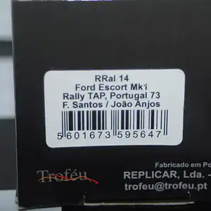 Trofeu ford escort mk1 portugal rally #23 1973 f.santos rr.al 14 1/43