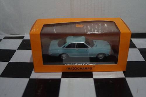 Maxichamps opel rekord d coupe 1975 blue 1:43 940 044021