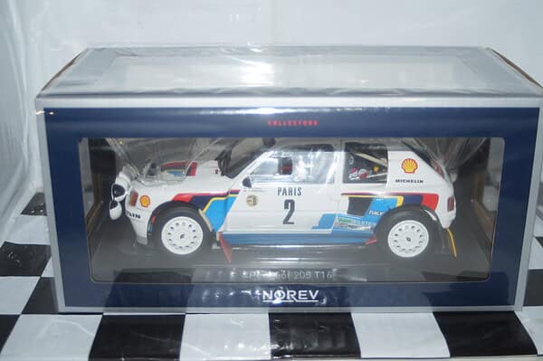 Norev peugeot 205 t16 monte carlo rally #2 1985 vatanen 1:18 184864
