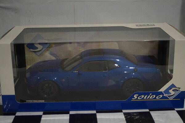 Solido dodge challenger r/t scat pack widebody 2023 blue 1:18 s1805710