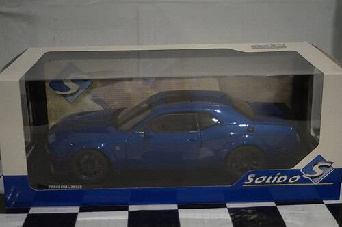 Solido dodge challenger r/t scat pack widebody 2023 blue 1:18 s1805710