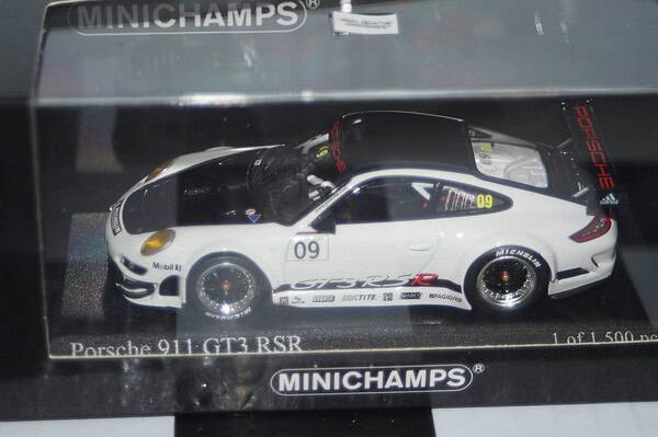 Minichamps porsche 911 gt3 rsr "presentation" 2009 #09 ref 400 096909,1:43