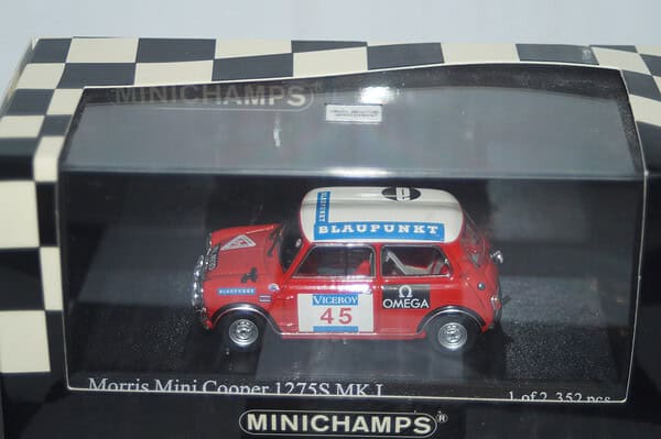 Minichamps mini cooper mk1 1000 lakes winners 1966  400 661345,1:43