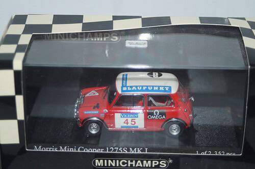 Minichamps mini cooper mk1 1000 lakes winners 1966  400 661345,1:43