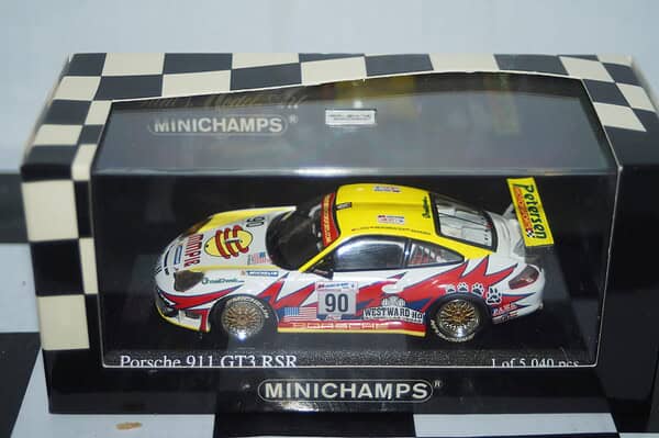 Minichamps porsche 911 gt3 cup asia 2007 malagamuwa #6,400 0476406,1:43