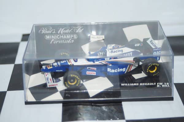 Minichamps williams renault fw18 d.hill 430 960005 diecast 1:43