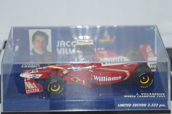Minichamps williams world champion 1997 j.villeneuve 430 980091 1:43