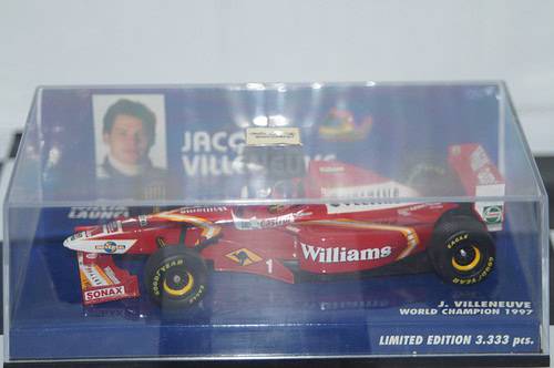 Minichamps williams world champion 1997 j.villeneuve 430 980091 1:43