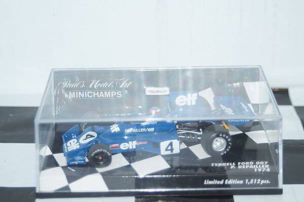 Minichamps tyrrell ford 007 1974 p.depailler 400 740004 diecast 1:43