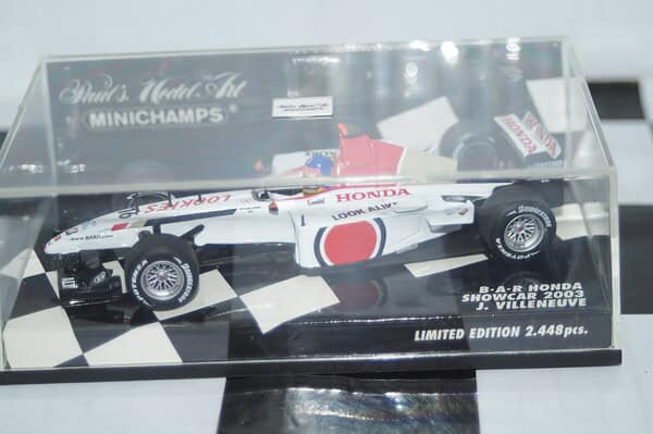 Minichamps bar honda showcar 2003 j. villeneuve 400 030086 1:43