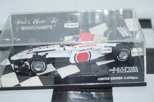 Minichamps bar honda showcar 2003 j. villeneuve 400 030086 1:43