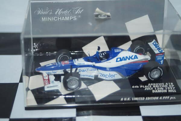 Minichamps arrows fa 18 yamaha 1997 d.hill 433 970001 1:43
