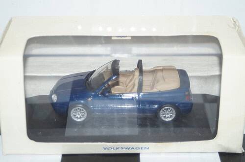 Minichamps (dealer box) vw golf convertible , dark blue, 1:43 diecast