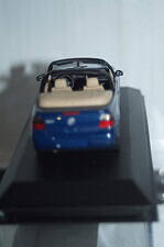 Minichamps (dealer box) vw golf convertible , dark blue, 1:43 diecast